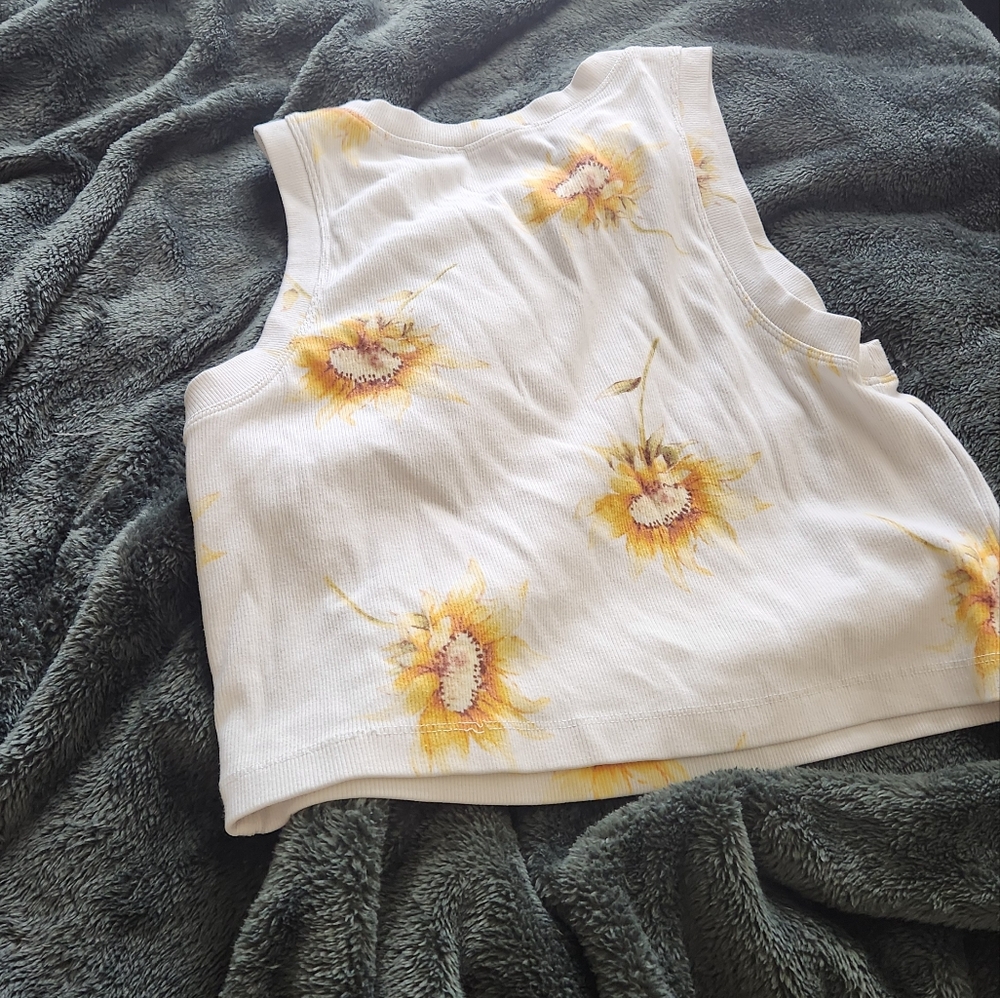 Sunflower crop top